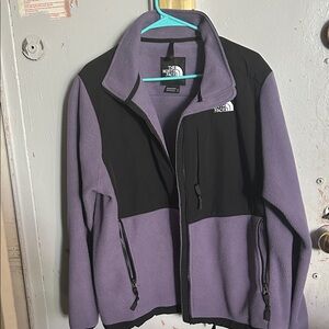 The North Face Lavender and Black Fleece Jacket